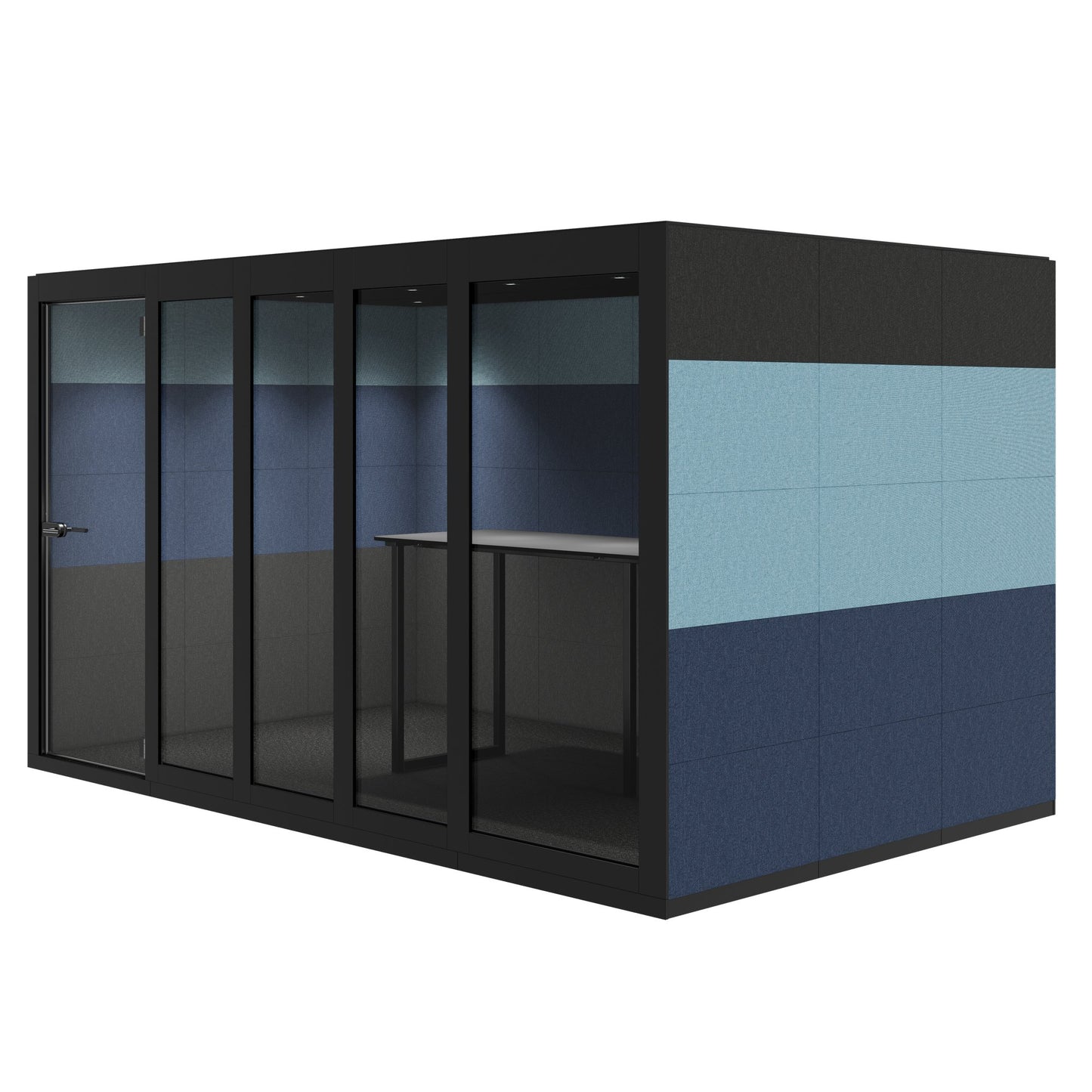 SILENT ROOM XL - Meeting Box | Espace dans l'espace, isolation sonore, pour 8 personnes, substances de référence Berta / Synergy / Velito
