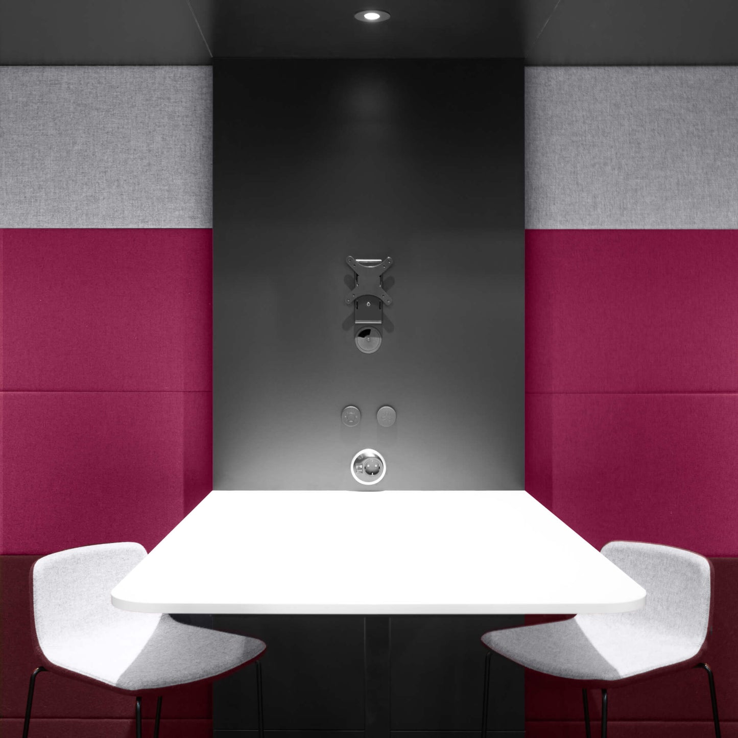 SILENT ROOM L - Meeting box | Room-in-room, soundproofing, for 4 people, upholstery fabrics BERTA / VELITO / SYNERGY