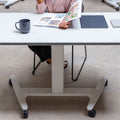 SKILL Schreibtisch | 670-1600 x 740-104 mm, klappbar, stapelbar, manuell höhenverstellbar - 11 Thumbnail Image