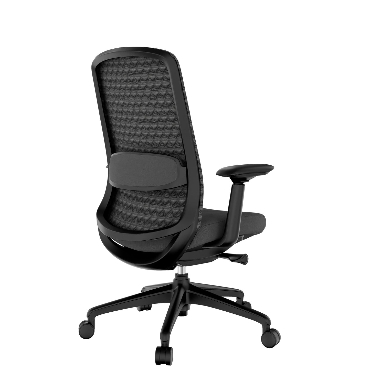 Smart Adjust office swinging chair | Synchronous mechanics, 4D armrests, headrest optional, black