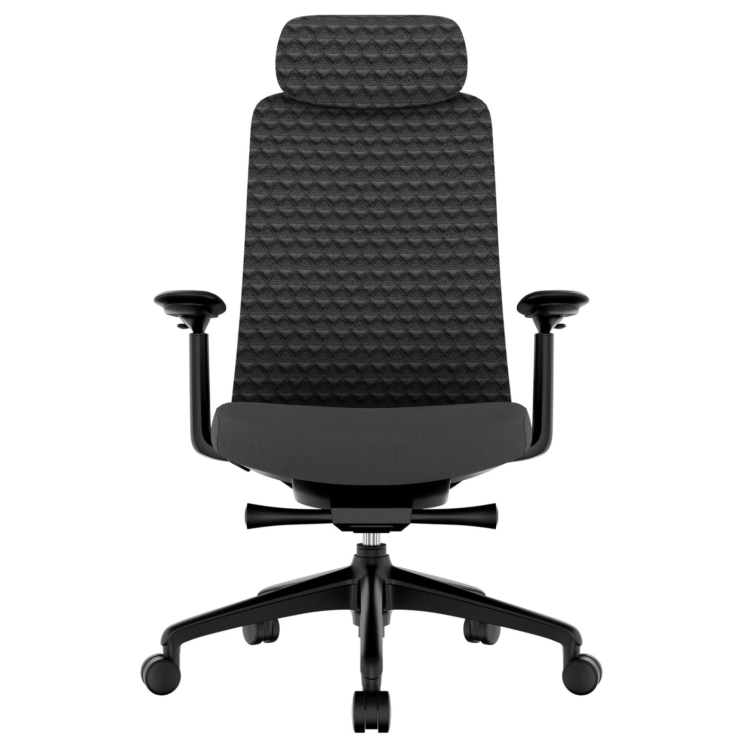 Smart Adjust office swinging chair | Synchronous mechanics, 4D armrests, headrest optional, black