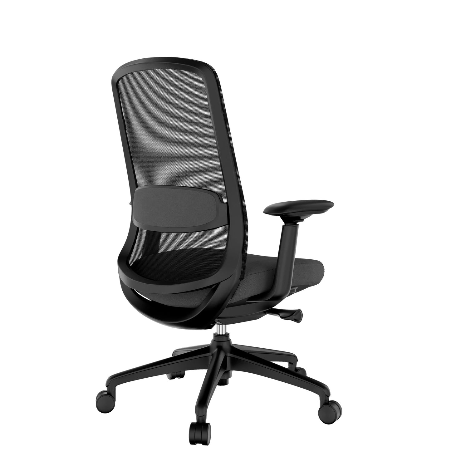Smart Adjust net office swivel chair | Synchronous mechanics, 4D armrests, headrest optional, black