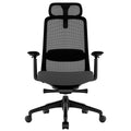Smart Adjust net office swivel chair | Synchronous mechanics, 4D armrests, headrest optional, black - 3 Thumbnail Image