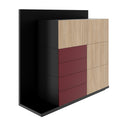 SORANO Highboard | 1610 x 1450 mm, Türen & Schubladen mit Push-to-Open - 11 Thumbnail Image