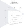 SORANO Highboard | 1610 x 1450 mm, Türen & Schubladen mit Push-to-Open - 13 Thumbnail Image