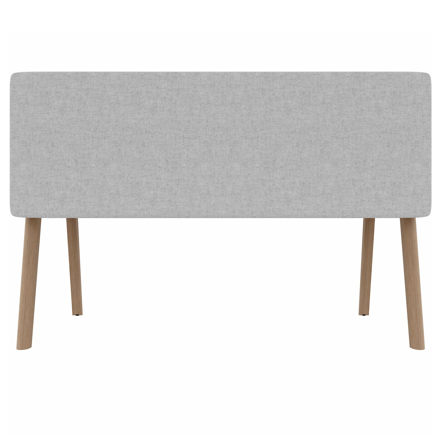 STANLY DESK Partizione tavolo acustica | 1600 - 1800 mm, assorbimento del suono, velio di copertura di lana - chiazzato grigio chiaro
