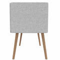 STANLY DESK Akustik-Seitenblende | 600 mm hoch, schallabsorbierend, Wollbezug VELITO - Hellgrau meliert - 3 Thumbnail Image