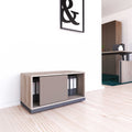 CHOICE Armadio a ante scorrevoli | 1 OH, 800 x 410 mm, rovere nordico grigio / grigio cubanite - 1 Thumbnail Image