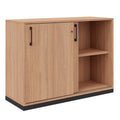 CHOICE Armadio con ante scorrevoli | 2 OH, 1000 x 760 mm, rovere color ambra - 2 Thumbnail Image