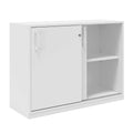 CHOICE Armoire à portes coulissantes | 2 OH, 1000 x 760 mm, blanc - 2 Thumbnail Image