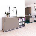 CHOICE Schiebetürenschrank | 2 OH, 1600 x 760 mm, Nordeiche grau / Cubanitgrau - 1 Thumbnail Image