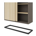CHOICE Armadio con ante scorrevoli | 2 OH, 1600 x 760 mm, grigio cubanite / frassino sabbia - 4 Thumbnail Image