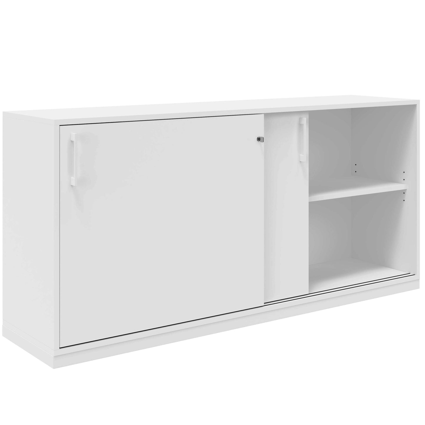 CHOICE Sliding door cabinet | 2 Oh, 1600 x 760 mm, white