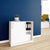 CHOICE Sliding door cabinet | 2 Oh, 800 x 760 mm, white