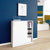 CHOICE Sliding door cabinet | 3 Oh, 1000 x 1115 mm, white