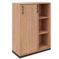 CHOICE Armadio con ante scorrevoli | 3 OH, 800 x 1115 mm, rovere ambra - 2 Thumbnail Image