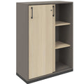 CHOICE Armoire de porte coulissante | 3 oh, 800 x 1115 mm, cendres gris / sable cubanite - 2 Thumbnail Image