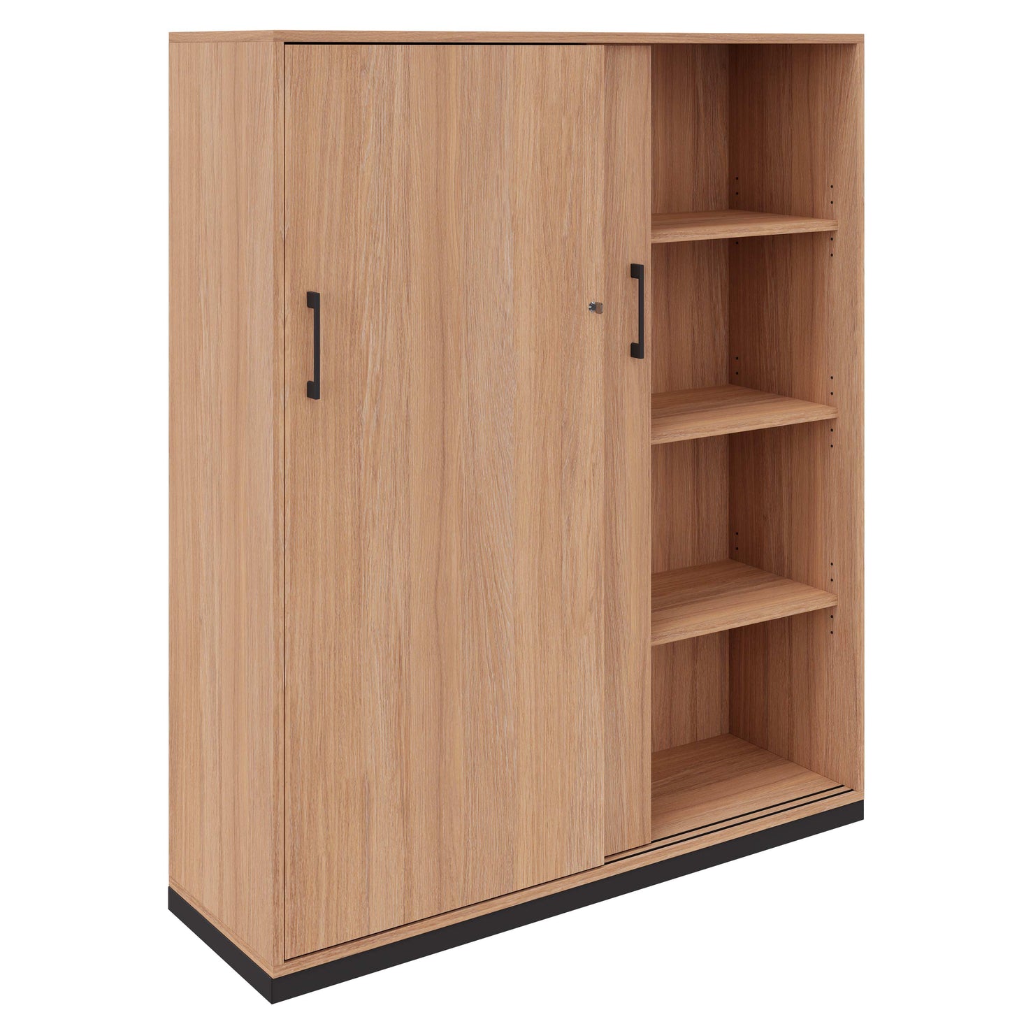 CHOICE sliding door wardrobe | 4 OH, 1200 x 1465 mm, amber oak