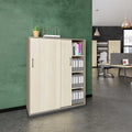 CHOICE Armoire de porte coulissante | 4 oh, 1200 x 1465 mm, cendres gris / sable cubanite - 1 Thumbnail Image