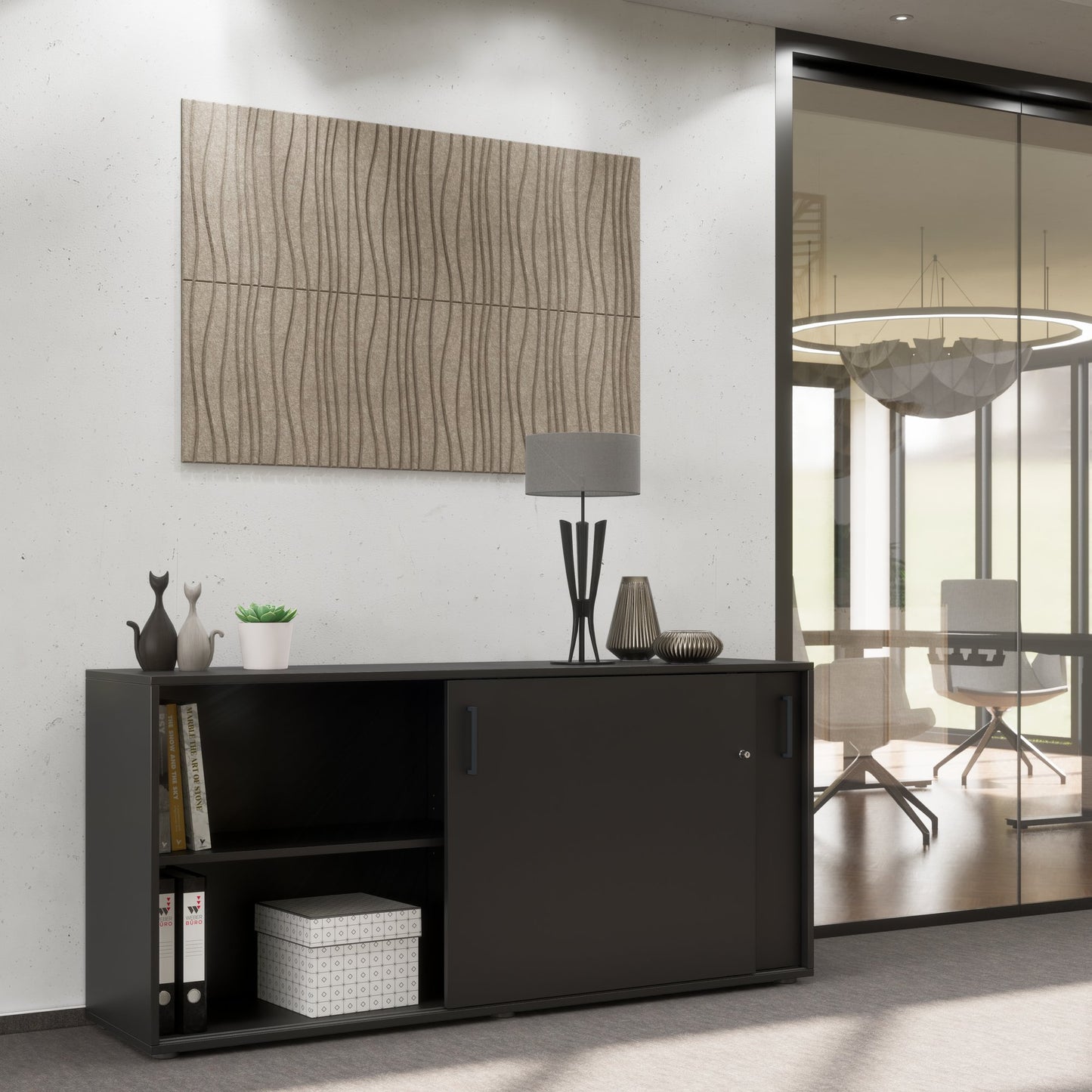 NOVA Armoire de porte coulissante | 2 oh, 1640 x 740 mm, anthracite