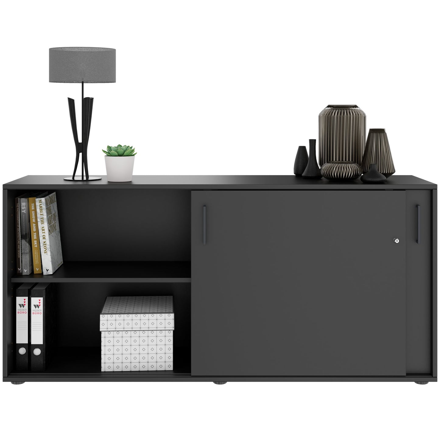 NOVA Armoire de porte coulissante | 2 oh, 1640 x 740 mm, anthracite