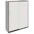PRO Schiebetürenschrank | 4 OH, 1200 x 1510 mm, Graphit / Weiß - 1 Thumbnail Image