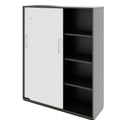 PRO Schiebetürenschrank | 4 OH, 1200 x 1510 mm, Graphit / Weiß - 4 Thumbnail Image