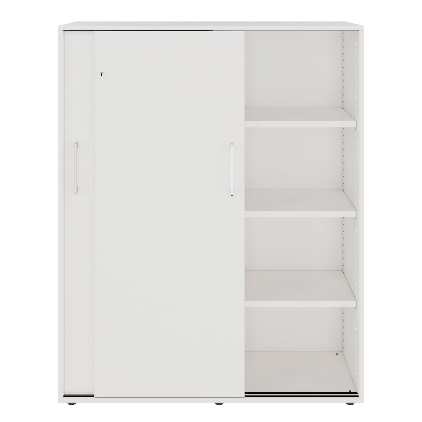 PRO Schiebetürenschrank | 4 OH, 1200 x 1510 mm, Weiß