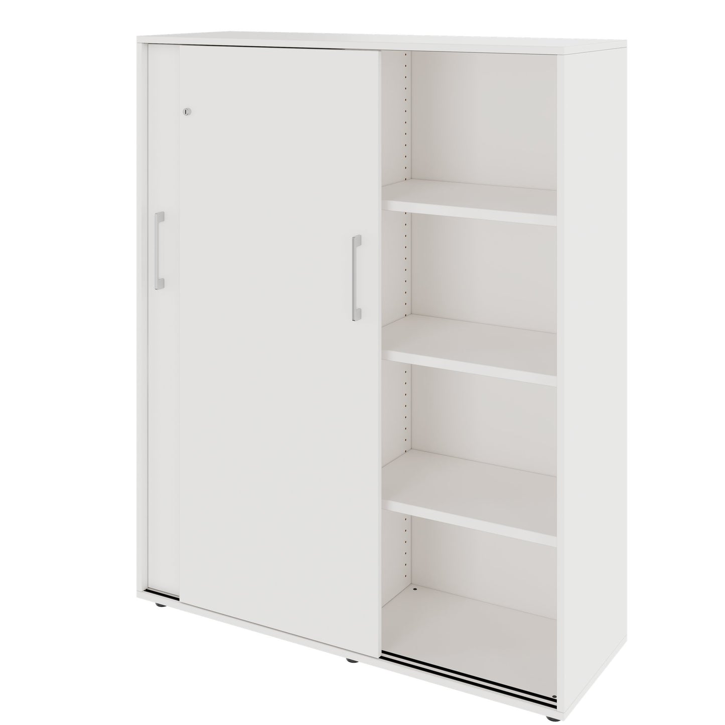 PRO Schiebetürenschrank | 4 OH, 1200 x 1510 mm, Weiß