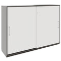 PRO Armoire de porte coulissante | 3 oh, 800 - 1600 x 1140 mm, graphite / blanc - 1 Thumbnail Image