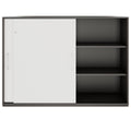 PRO Armoire de porte coulissante | 3 oh, 800 - 1600 x 1140 mm, graphite / blanc - 3 Thumbnail Image
