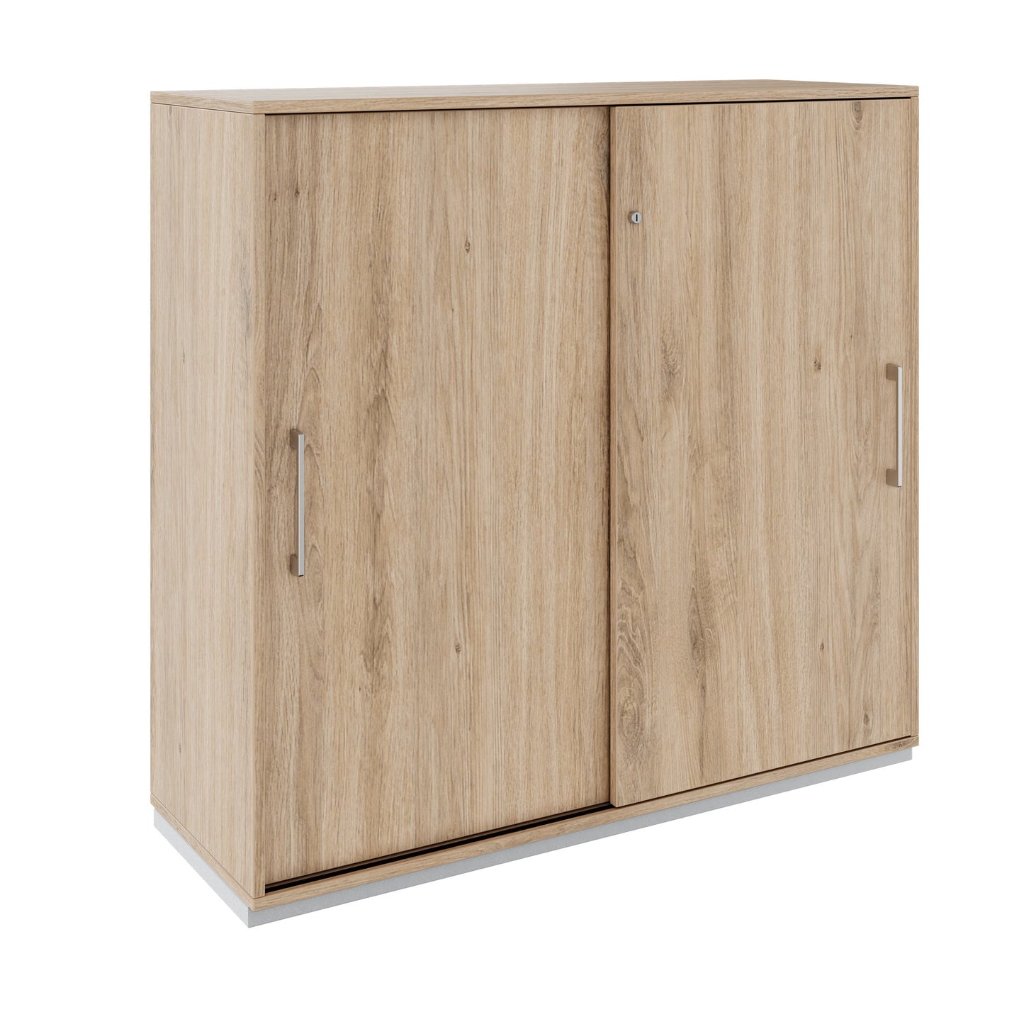 PRO sliding door wardrobe | 3 OH, 800 - 1600 x 1140 mm, natural oak