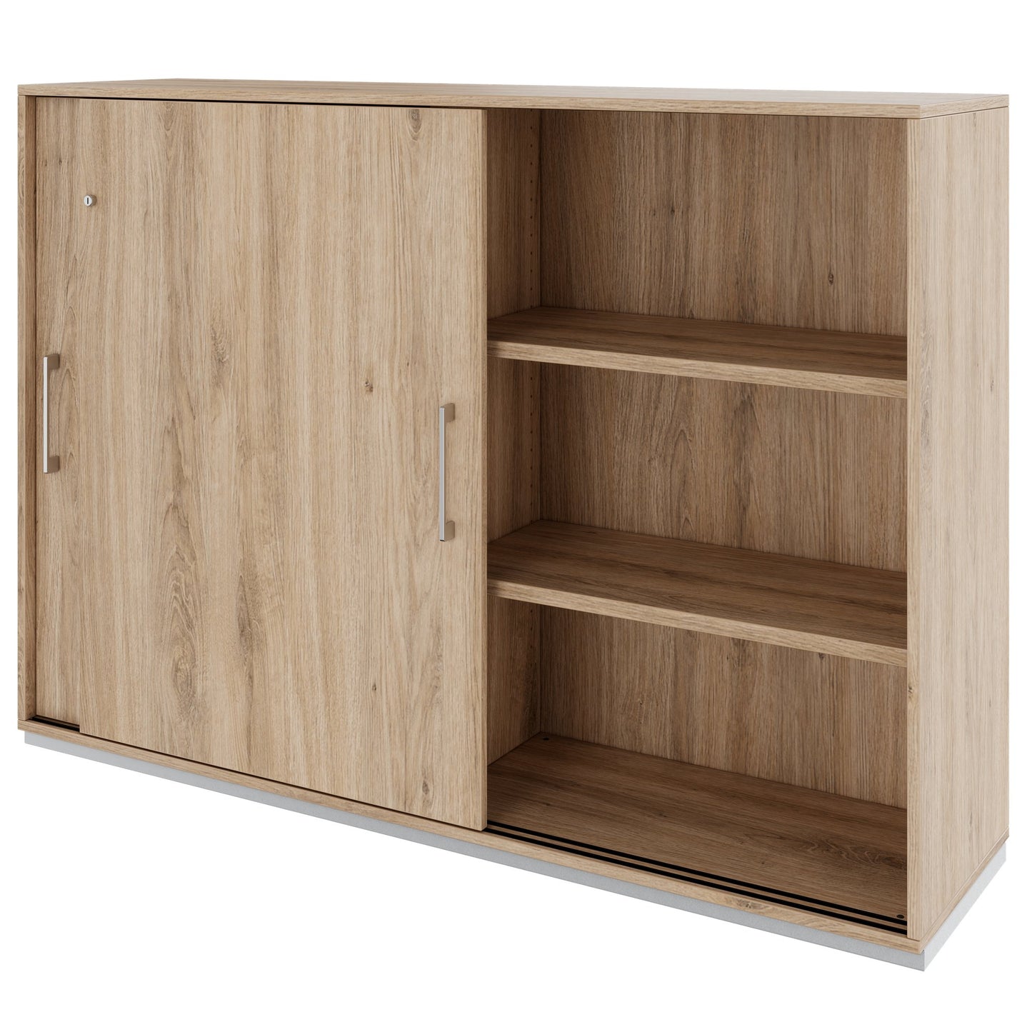 PRO Armoire de porte coulissante | 3 oh, 800 - 1600 x 1140 mm, chêne naturel