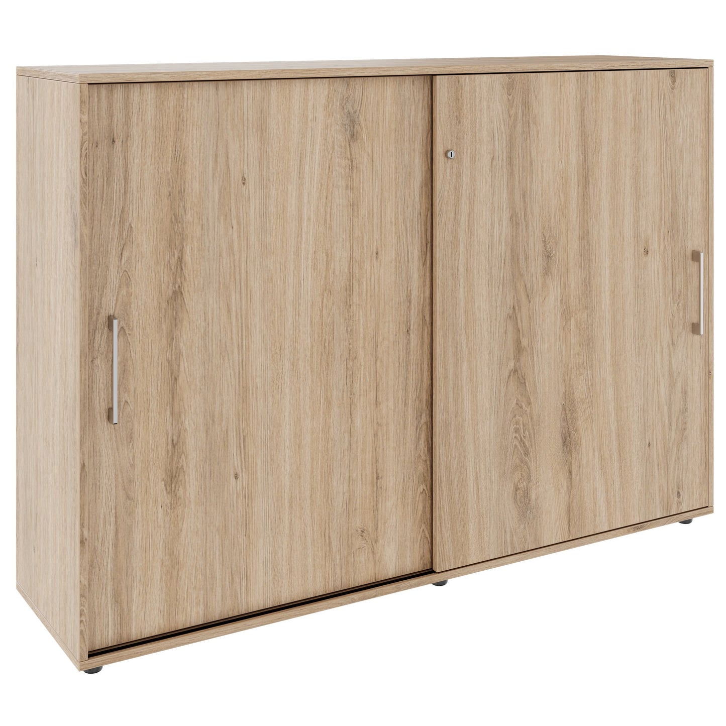 PRO sliding door wardrobe | 3 OH, 800 - 1600 x 1140 mm, natural oak