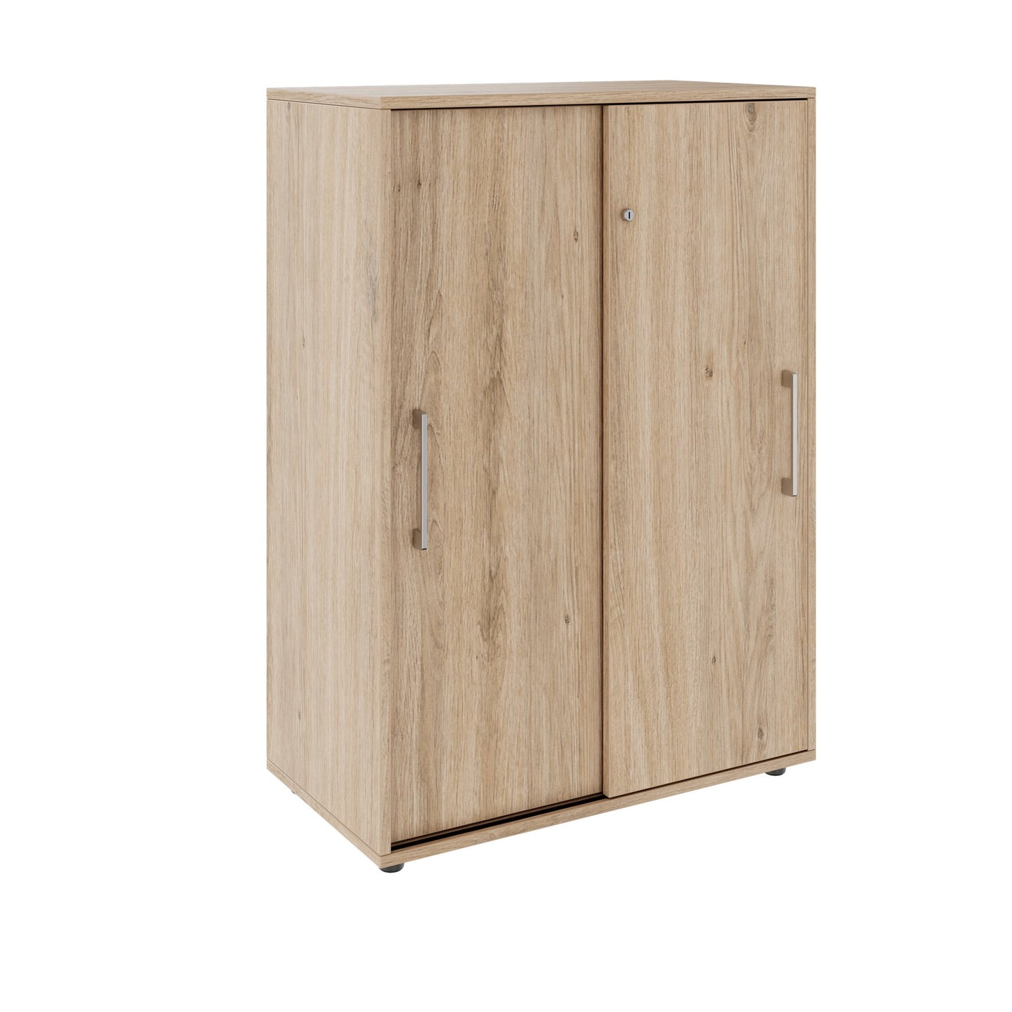 PRO sliding door wardrobe | 3 OH, 800 - 1600 x 1140 mm, natural oak