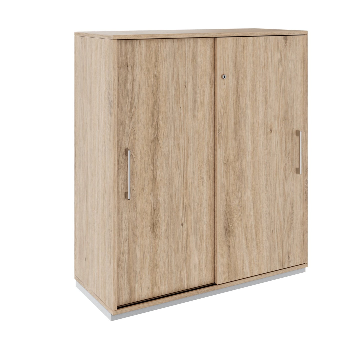 PRO sliding door wardrobe | 3 OH, 800 - 1600 x 1140 mm, natural oak