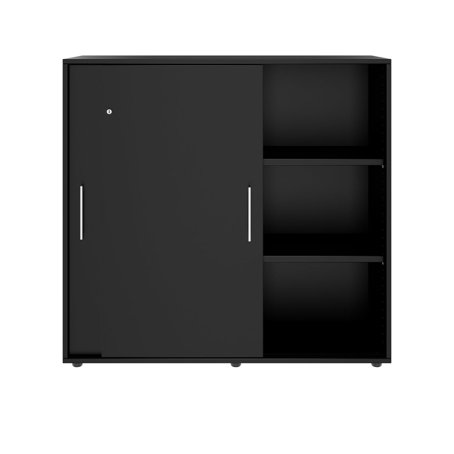 PRO Armoire de porte coulissante | 3 oh, 800 - 1600 x 1140 mm, noir