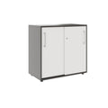 PRO Armoire de porte coulissante | 2 oh, 800 - 1600 x 770 mm, graphite / blanc - 1 Thumbnail Image