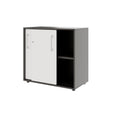 PRO Armoire de porte coulissante | 2 oh, 800 - 1600 x 770 mm, graphite / blanc - 4 Thumbnail Image