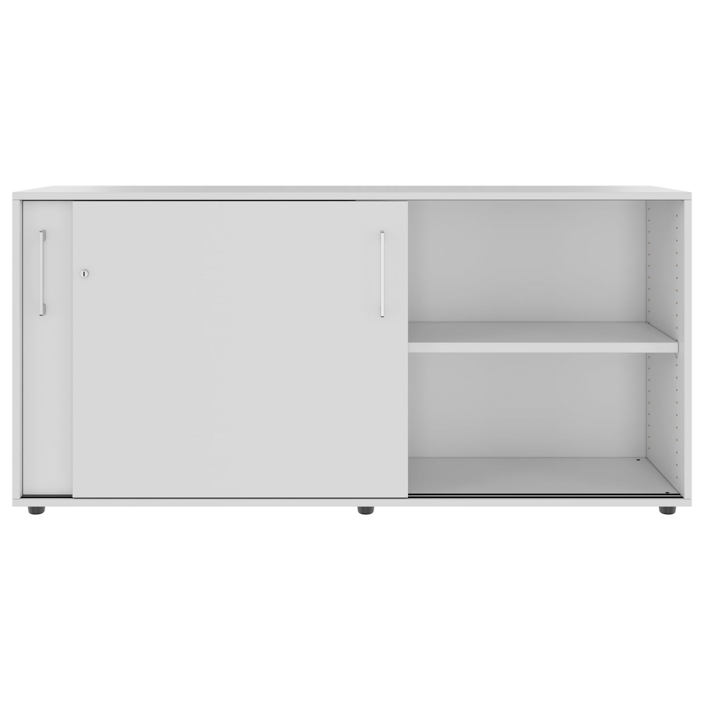 PRO Armoire de porte coulissante | 2 oh, 800 - 1600 x 770 mm, gris