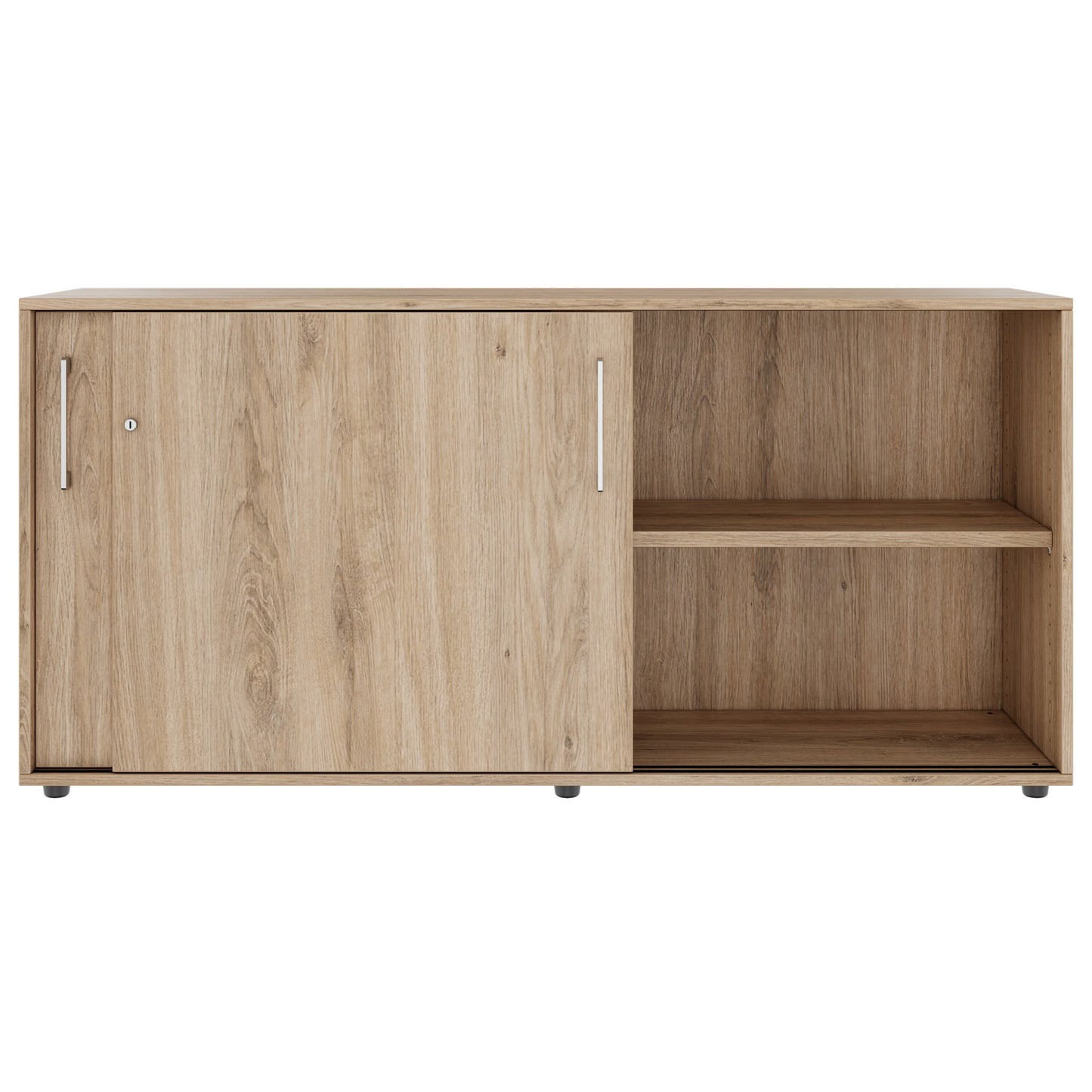 PRO Schiebetürenschrank | 2 OH, 800 - 1600 x 770 mm, Natureiche