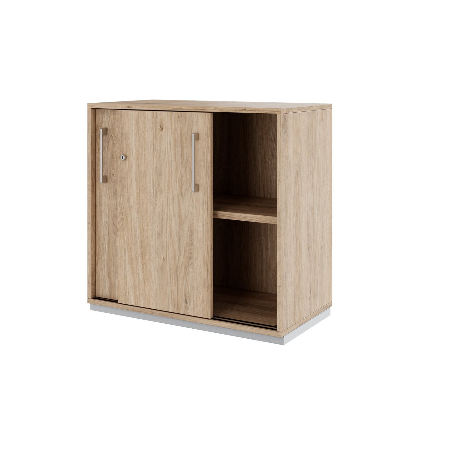 PRO Schiebetürenschrank | 2 OH, 800 - 1600 x 770 mm, Natureiche