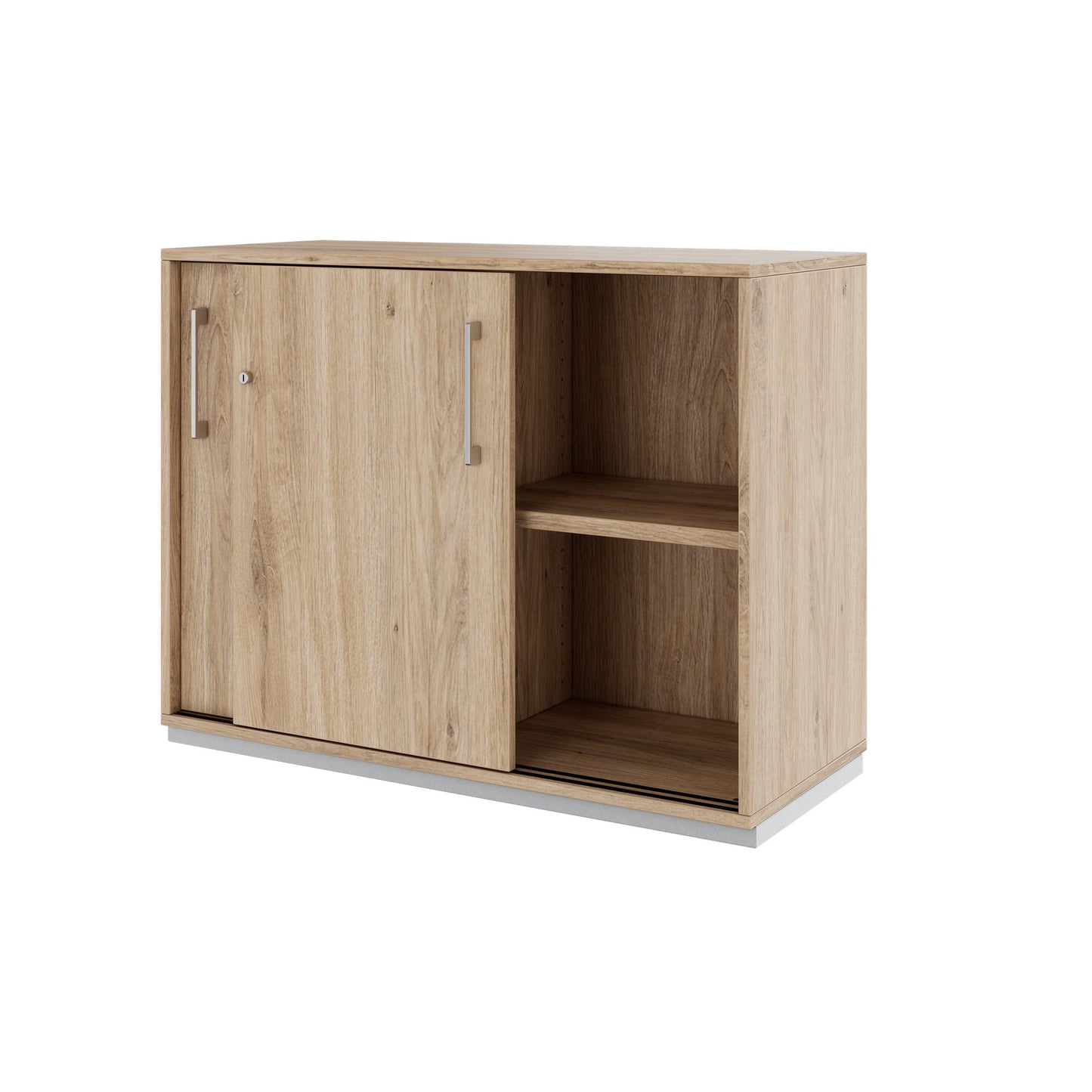 PRO Schiebetürenschrank | 2 OH, 800 - 1600 x 770 mm, Natureiche