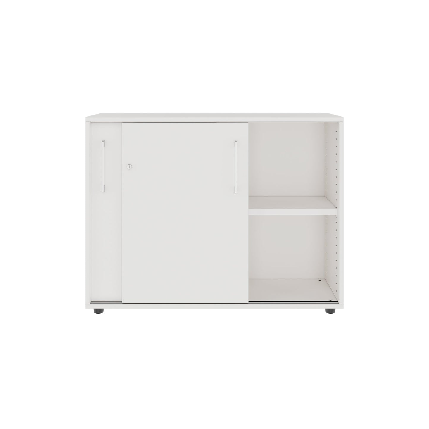 PRO Sliding door cabinet | 2 Oh, 800 - 1600 x 770 mm, white