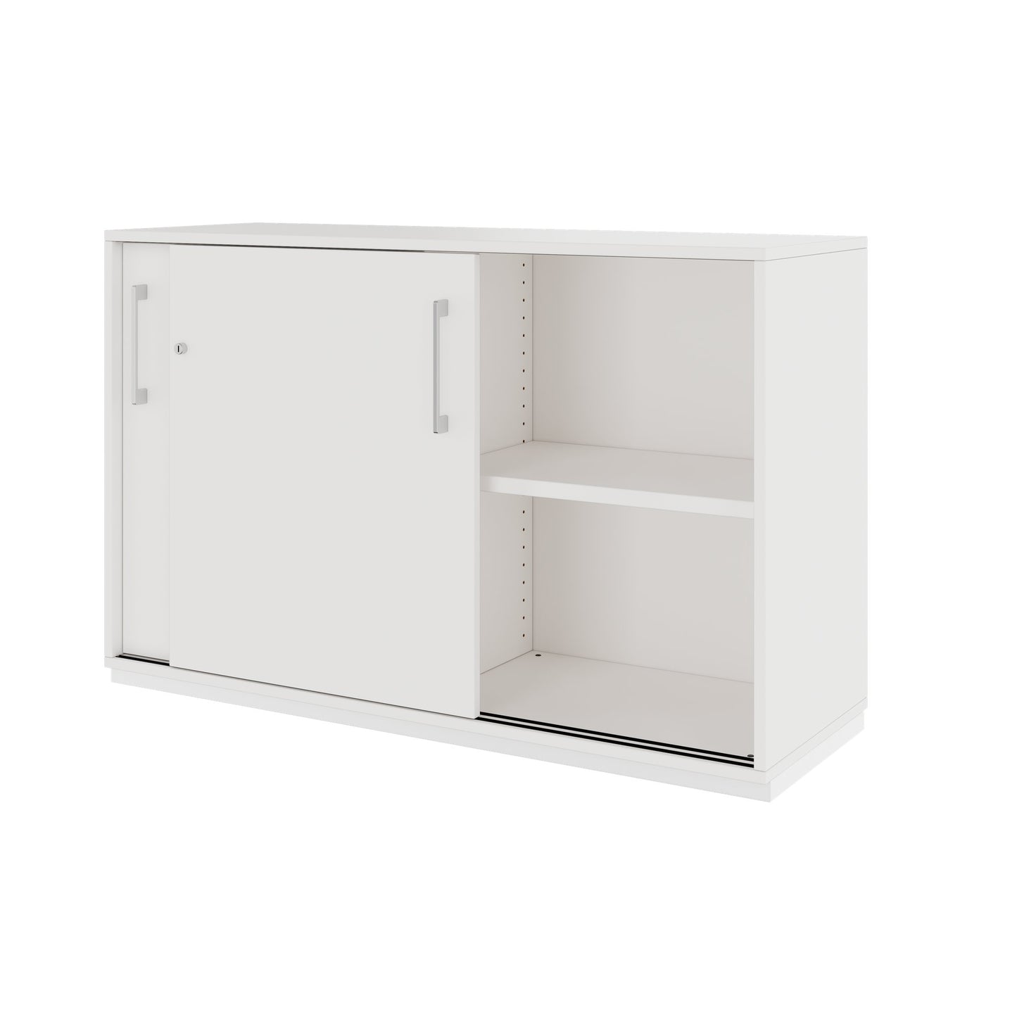 PRO Sliding door cabinet | 2 Oh, 800 - 1600 x 770 mm, white
