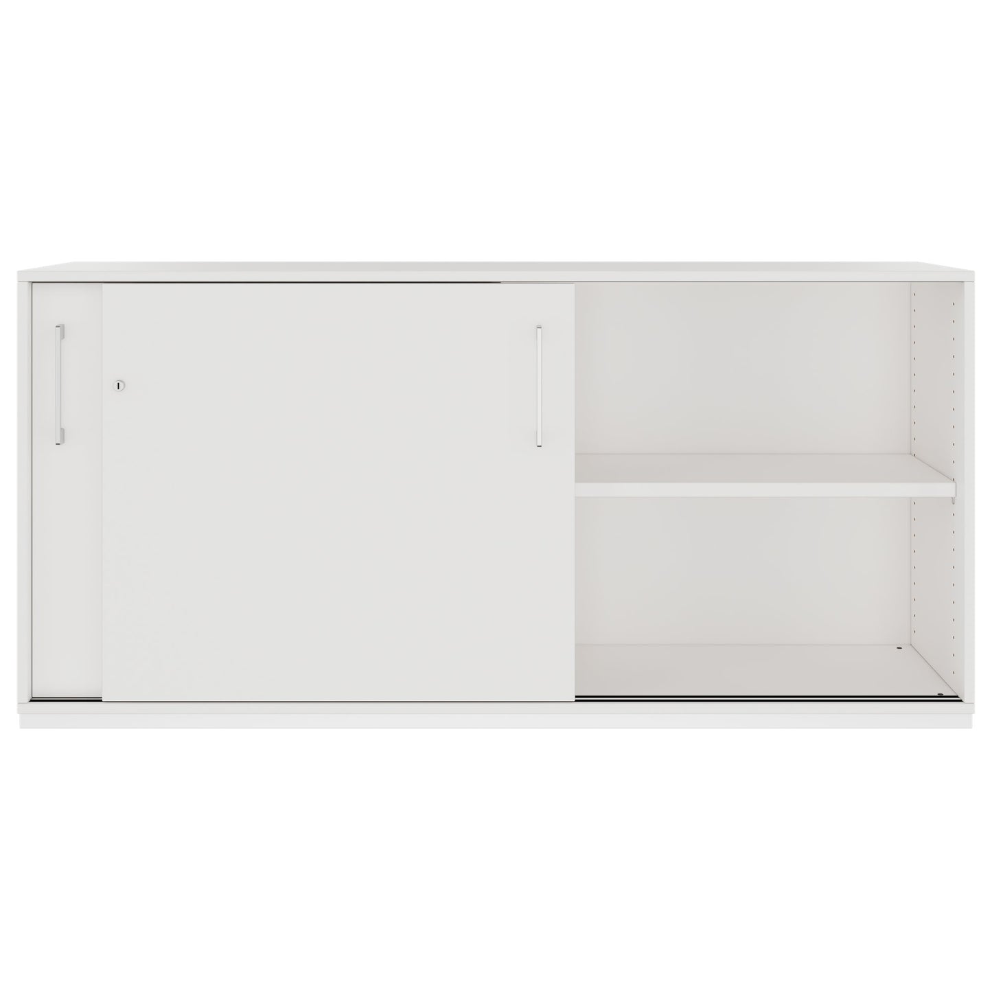 PRO Sliding door cabinet | 2 Oh, 800 - 1600 x 770 mm, white