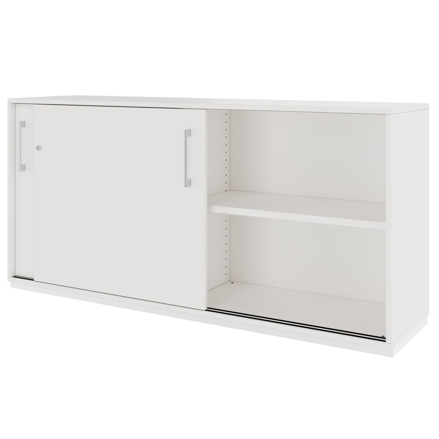 PRO Sliding door cabinet | 2 Oh, 800 - 1600 x 770 mm, white