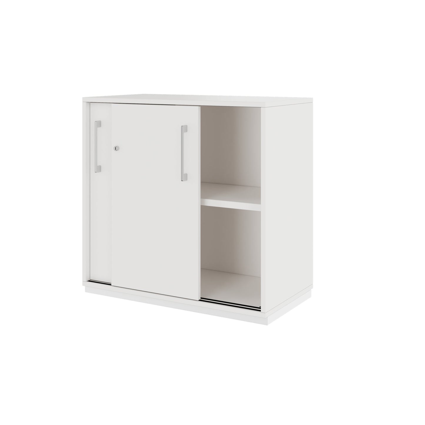 PRO Sliding door cabinet | 2 Oh, 800 - 1600 x 770 mm, white