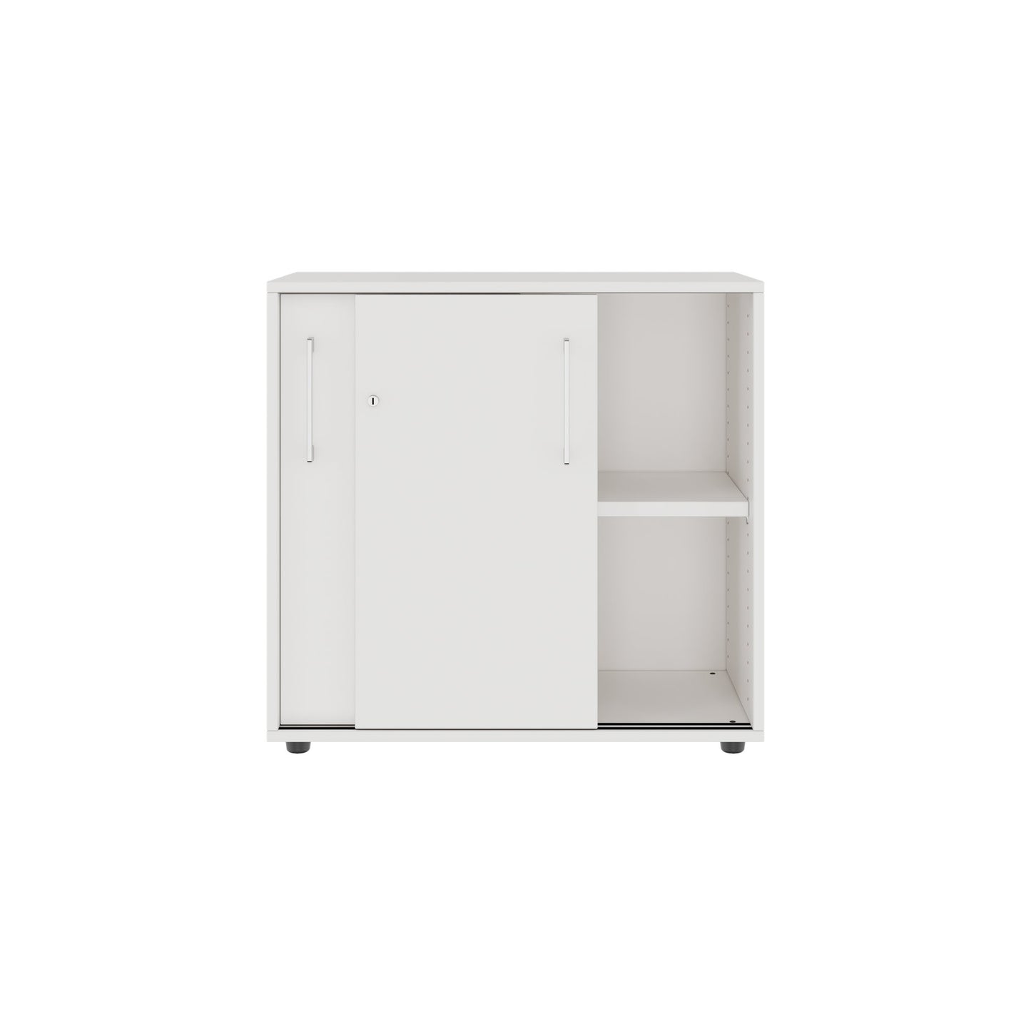 PRO Sliding door cabinet | 2 Oh, 800 - 1600 x 770 mm, white