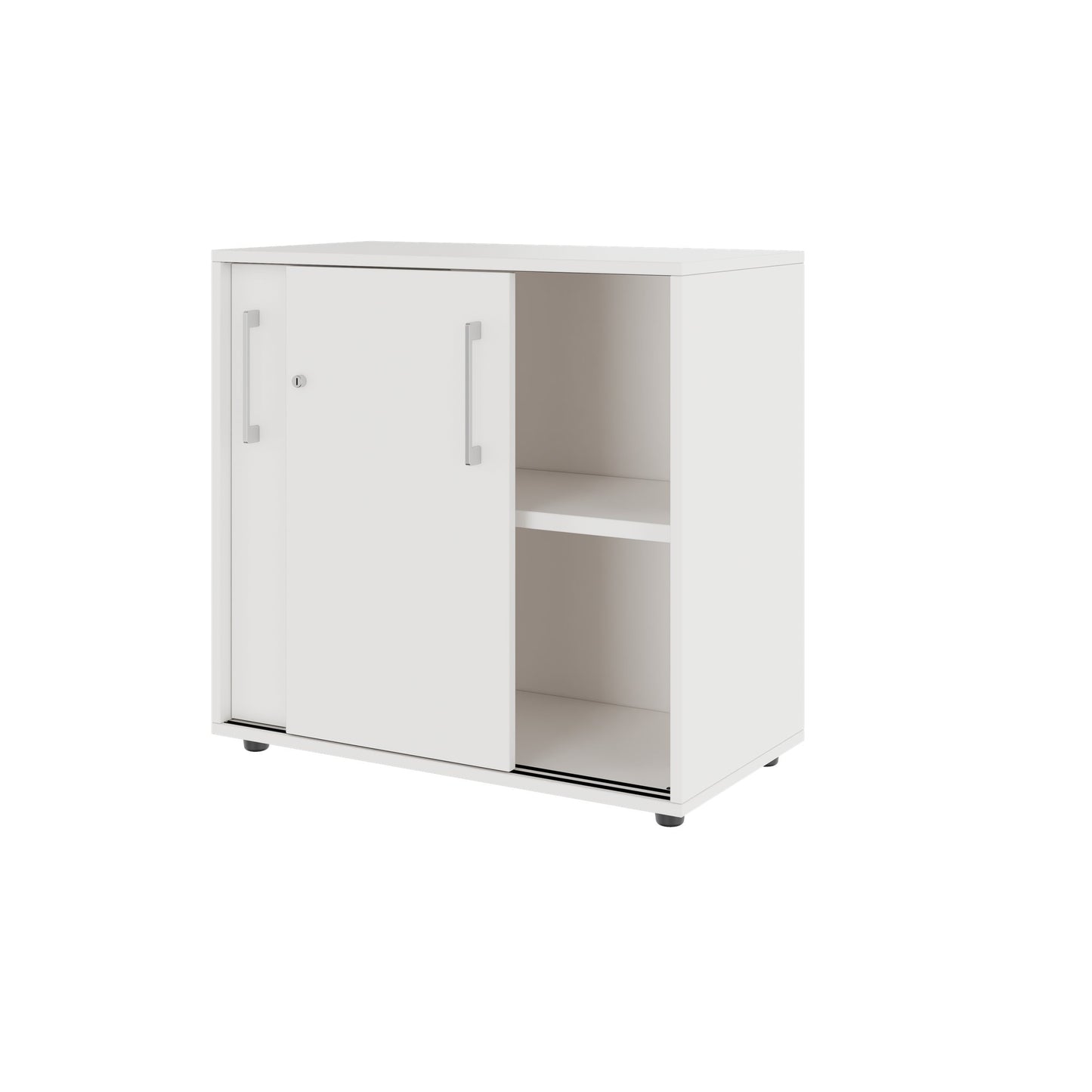 PRO Sliding door cabinet | 2 Oh, 800 - 1600 x 770 mm, white